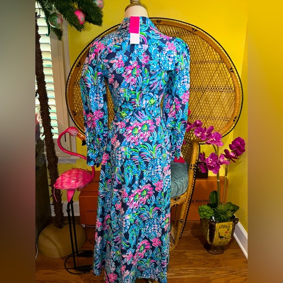 Lilly Pulitzer NWT Mira Stretch Shirtdress Pineapple Paradise $228 Size 00 - Picture 3 of 16